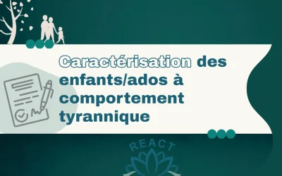 Caractérisation des enfants et adolescents au comportement tyrannique