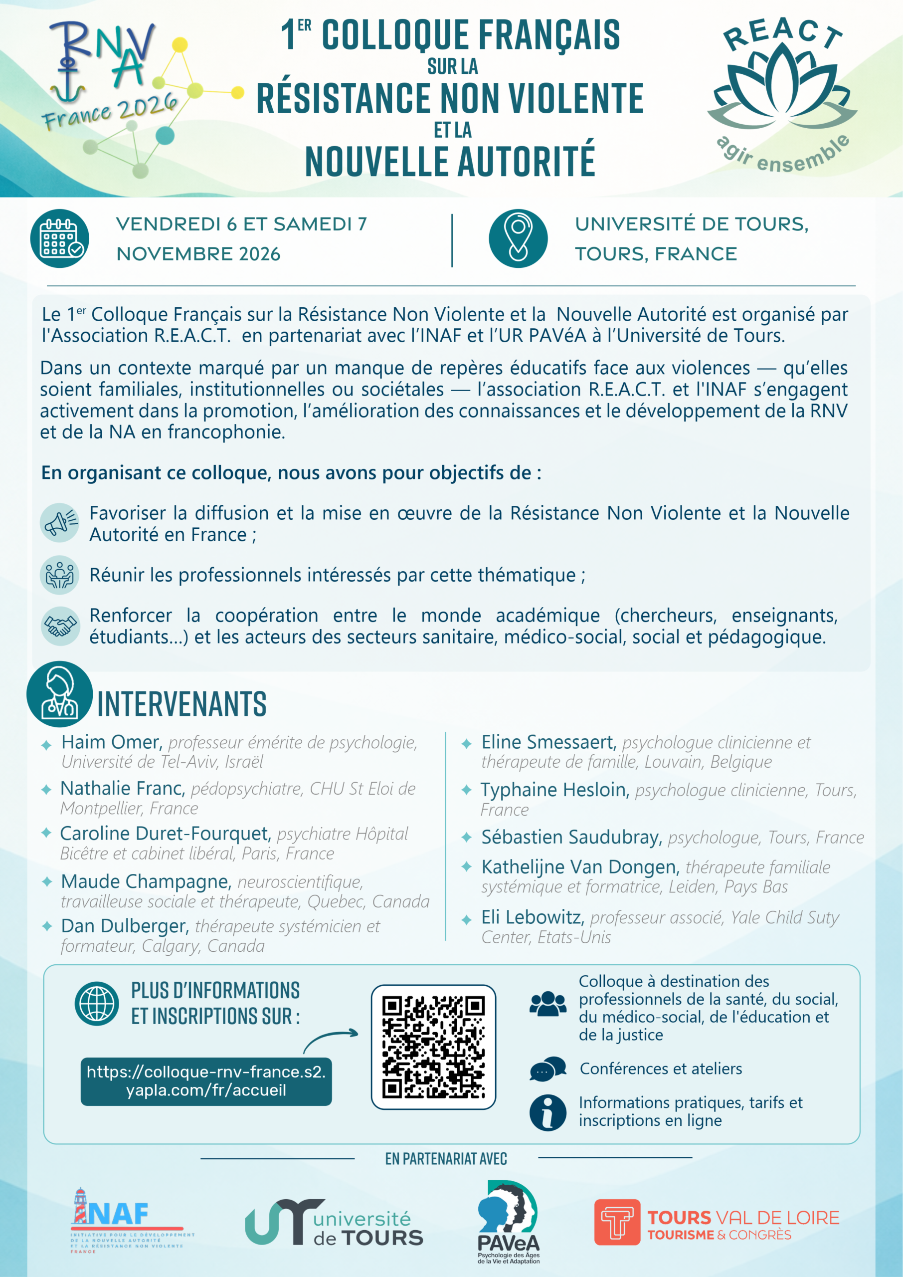 6ème Rencontre du « Réseau National de Professionnels R.E.A.C.T. »